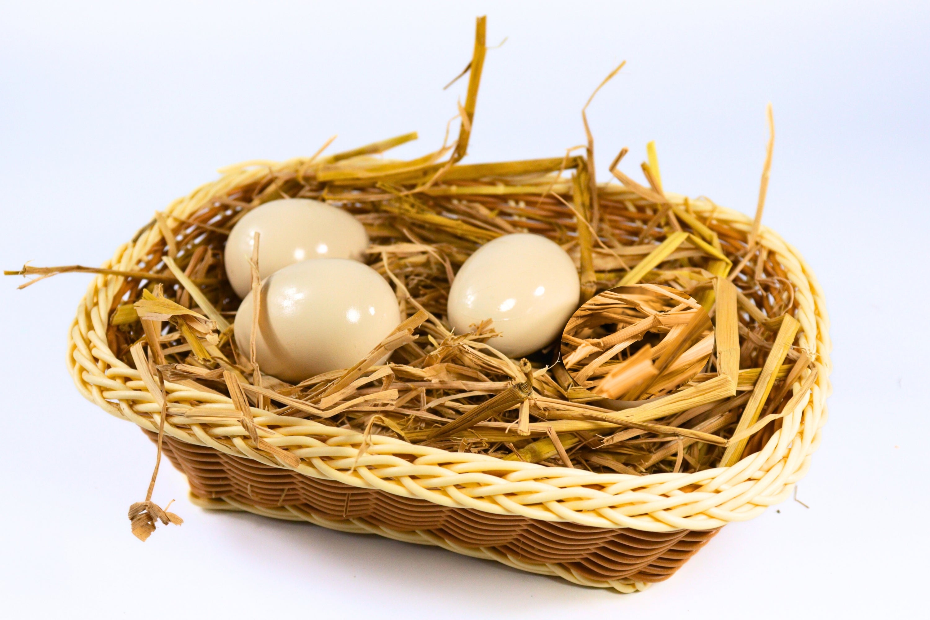 Wooden Eggs Toy Set (3 Pieces) for Kids | Pretend Kitchen Play, Montessori Learning Toys & Indoor Role Play Activities