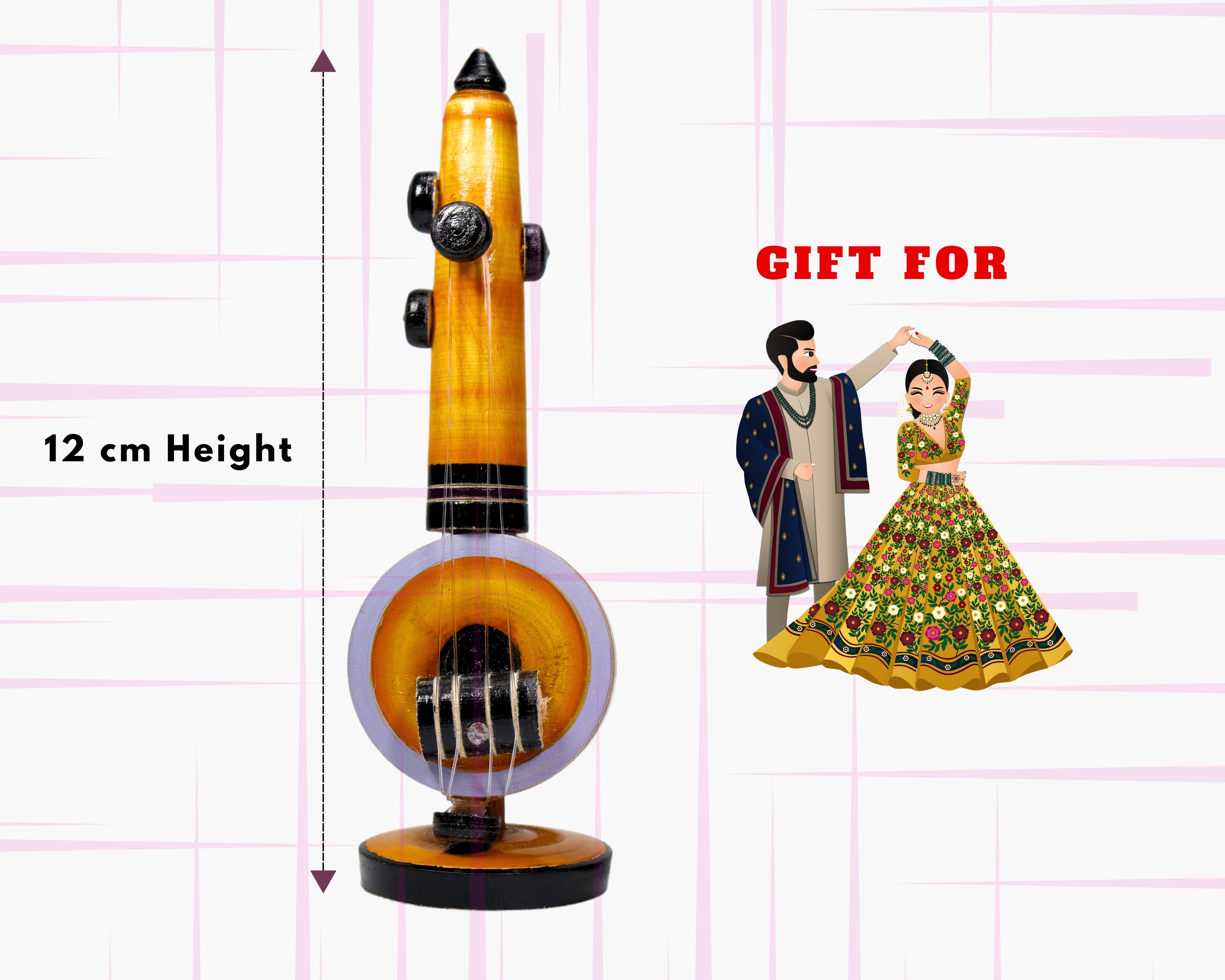 Premium Handmade Wooden Décor Piece with Couple Keychains | Perfect Wedding, Anniversary & Lovers Gift