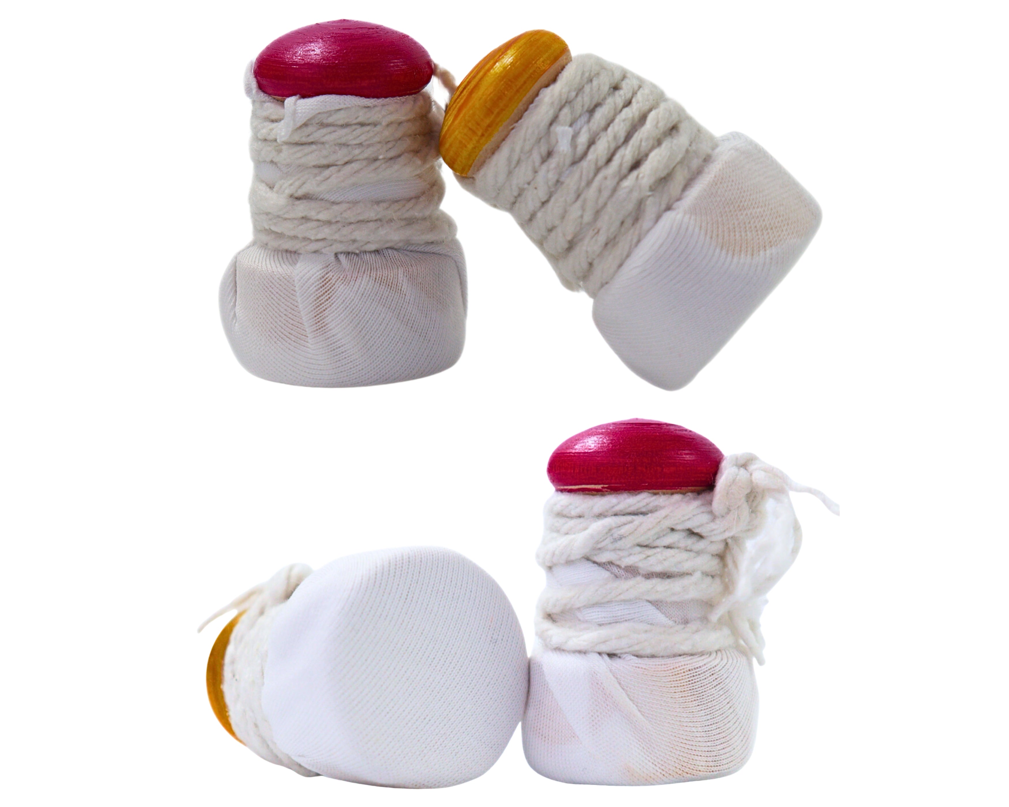 Oil Brush Cloth for Tawa and Pan (5 Pieces) | Wooden Handle Dosa Oil Spreader for Mild Oiling of Tawa, Roti and Paratha Cooking