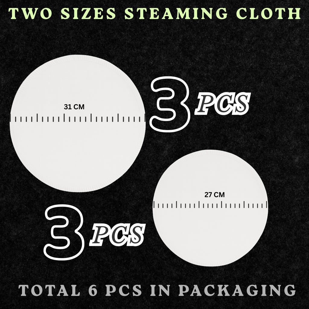 Food Grade Cotton Steaming Cloth (6 Pieces) for Idly, Momos, Dhokla, Idiyappam | Non-Stick, Washable and Reusable Cooking Cloth