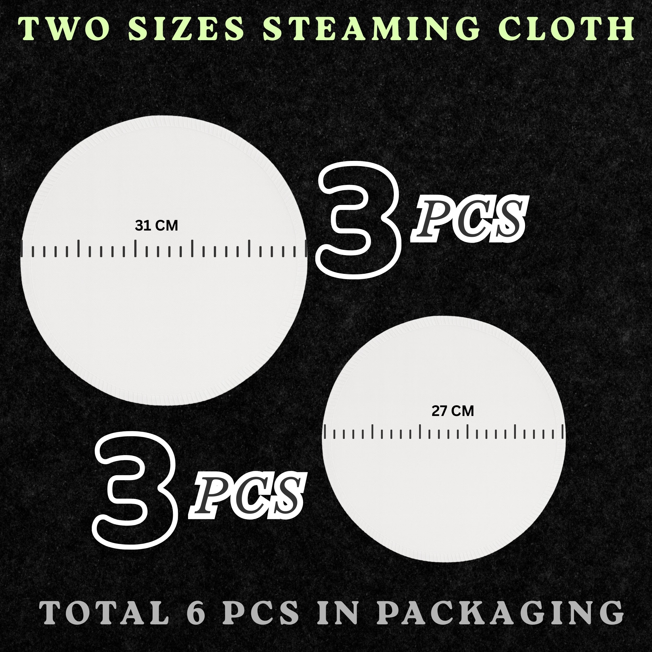 Food Grade Cotton Steaming Cloth (6 Pieces) for Idly, Momos, Dhokla, Idiyappam | Non-Stick, Washable and Reusable Cooking Cloth